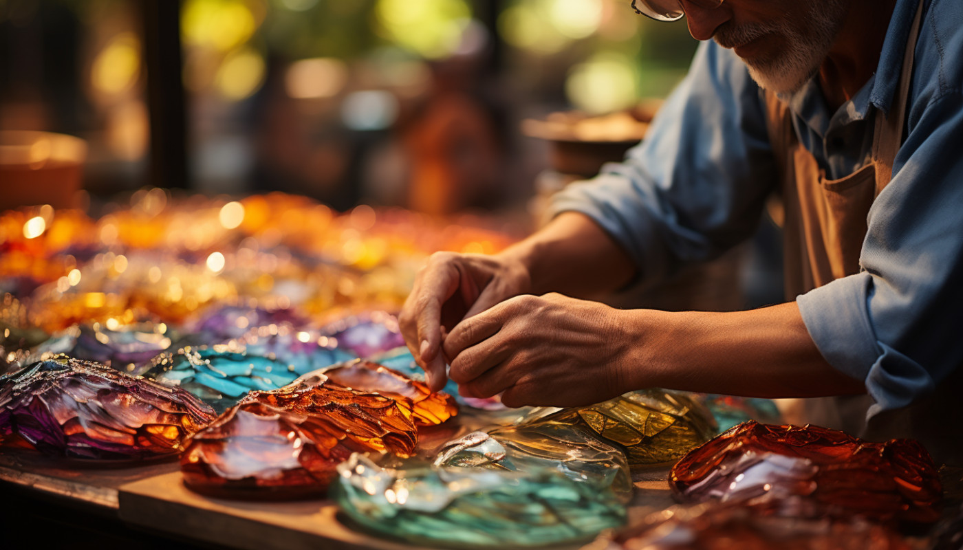 Les techniques de surcyclage du verre pour créer des œuvres d'art uniques